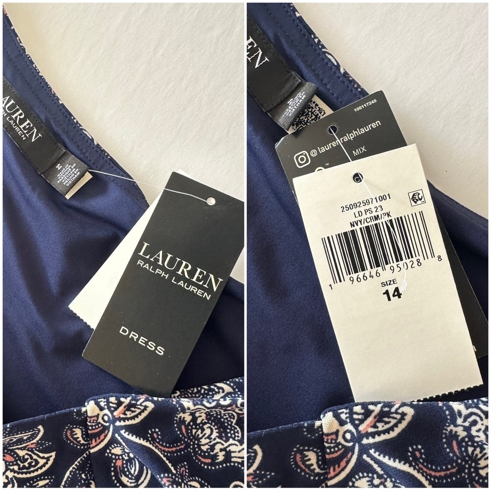 Lauren Ralph Lauren Women's Floral Buckle-Trim Jersey Off the Shoulder Dress 14 - Picture 14 of 16